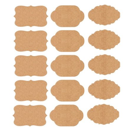 Kraft tyhjät tarrat tarratarrat askarteluihin/järjestelyihin/hintalappuihin 30 kpl
