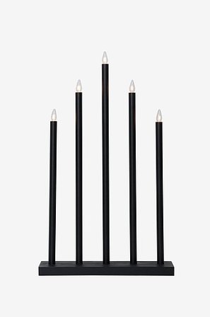 Jotex - El-lysestage Sort - HOLY - Køb Adventslysestager hos Jotex