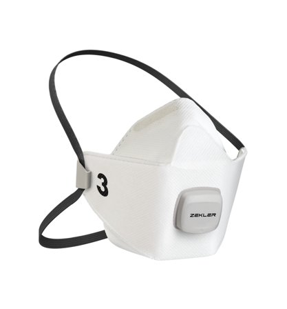 Zekler 1503V Halvmask M/L, 3-pack, filtrerande M/L, Andningsskydd