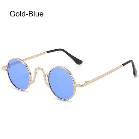 Små runde solbriller Circle Shades GULL-BLÅ GULL-BLÅ