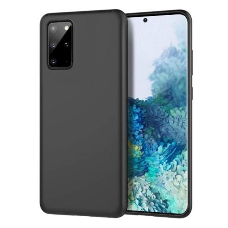 Samsung S20 Plus Mjukt Gummibelagd Mattsvart Skal Liquid Svart