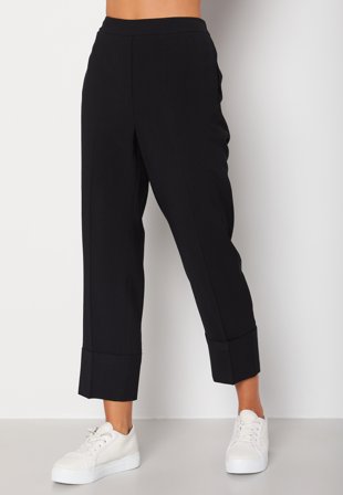 BUBBLEROOM Stephanie relaxed pants Black Klær