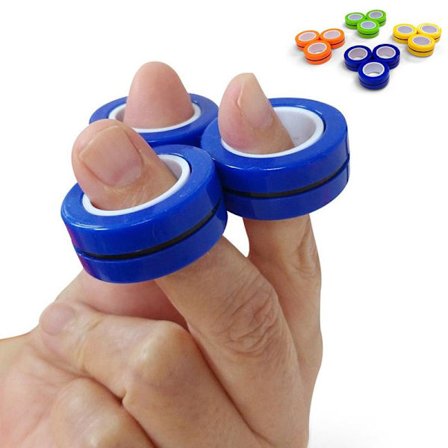 3-Pak - Magnetiske Ringar / Fidget Toys - Magnetkugler
