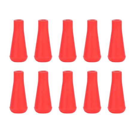 10 kpl kumipäitä Jousiammunta korvaa leveäpäät urheilukoulutukseen Punainen 6 mm