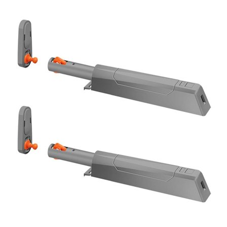 2stk Skabslåge Sugedør Bouncer GRÅ