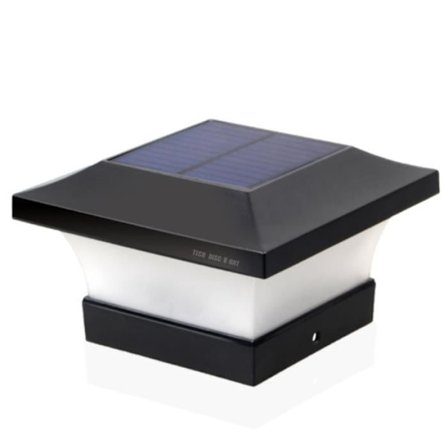 TD Vattentät Solar Pelar Lamp Utomhus Solar Column Lamp Varmt ljus