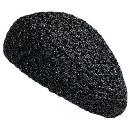 Pustende Beret-hatt for forskjellige anledninger Heklet hul malerhatt Dame Formell begivenhet Dome-hatt Daglig tilbehør Rosa[D]