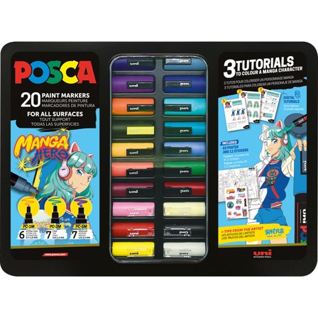 Posca Manga Hero 20-set