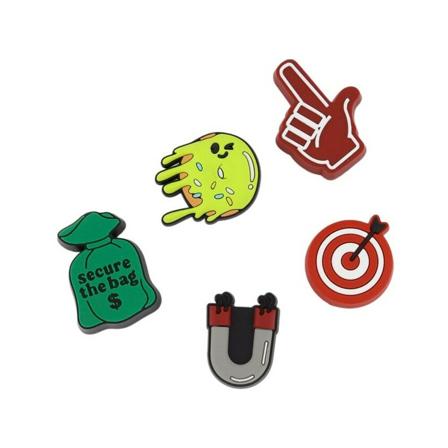 Crocs Jibbitz röd, unisex Accessoarer, unisex, Storlek: ONE SIZE