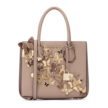 Michael Kors, Mercer Accordion Tote Bag Bruin, Dames, Maat:ONE Size