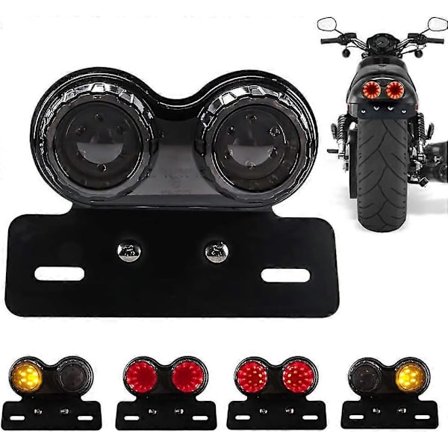 Motorcykel LED Bakljus Broms Blinkers Skylthållare