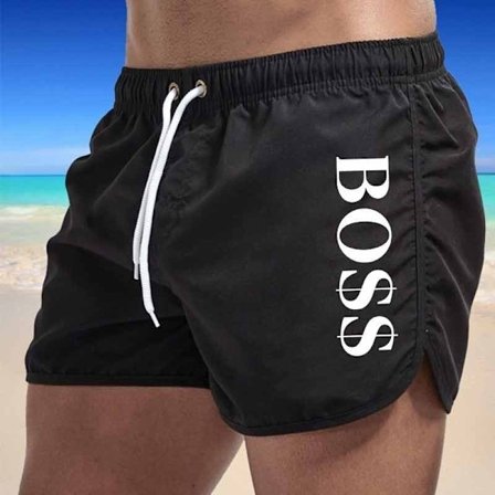 Sommersalg Boss Casual Fashion Badeshorts for Menn Svart Svart