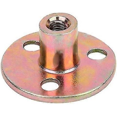 5 kpl 3-reikäinen laippamutteri M6/m8/m10 3-reikäinen Brad T-mutteri Sinkitty rauta Pyöreä pohja T-mutteri(m6)_Erityiset lahjat