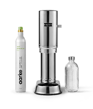 Aarke Kit de démarrage Carbonator Pro Acier - Machine à Eau Gazeuse