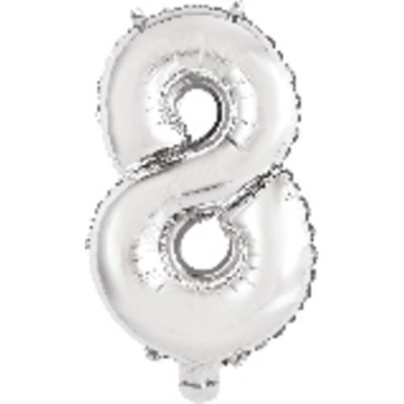Gaggs Sifferballong Nr 8 Silver 35 cm