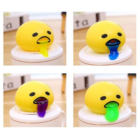 Gudetama Muna Lelu Uutuus Stressin Lievitys Purista Muna Keltuainen Oksentaa Muna Fidget Sensorinen Lelu Lahja Kaikenikäisille [DmS] Keltainen