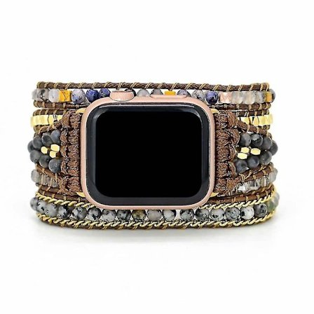 Personlig boheme-urrem kompatibel med Apple Watch 42-45mm Medium -wrap urrem