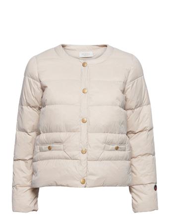 Ingrid Down Jacket Vuorillinen Takki Topattu Takki Kermanvärinen BUSNEL