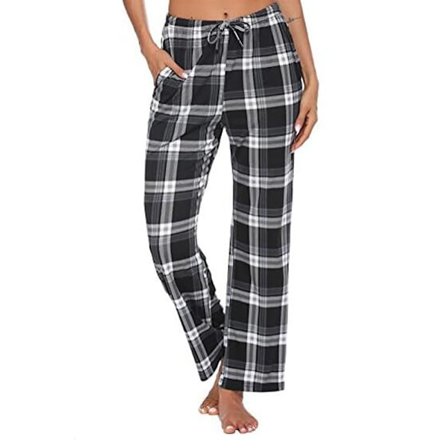 Dam Pyjamasbyxor Sovkläder Buffelrutiga Pyjamas Stil 4 Stil 4 Style 4 XL【pl】