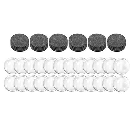 24 Sarjaa Askartelu Jääkaappimagneetti Lasi Keraaminen Magneetti Liimataustalla ja Läpinäkyvä Kirkas Lasi