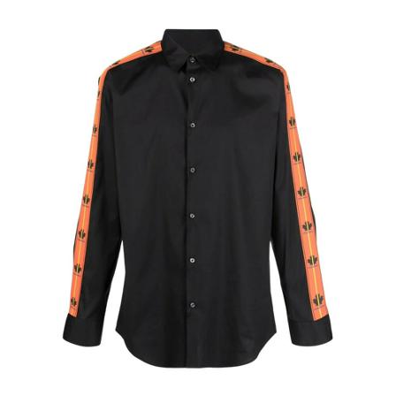 Dsquared2 Leaftape Relax Dan Shirt , Zwart , Heren , Maat: M