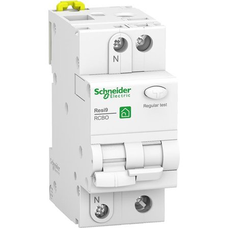 Schneider Electric Resi9 Personskyddsautomat 16 A, Anslutningsdon & kablar