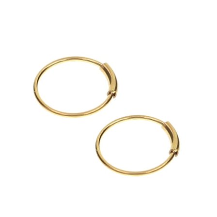 2-pack Gold Fake Piercing Ears Lip Nose Ring Septum Lip Ring