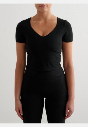 aim'n Sense Short Sleeve Bralette Träningskläder Dam Svart M