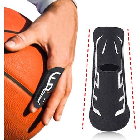 2 stk. Elastisk fingerærme, fingerskinne, støtte, tommelfingerstøtte, beskytter, triggerfinger, genanvendelig finger tape til basketball, tennis, 