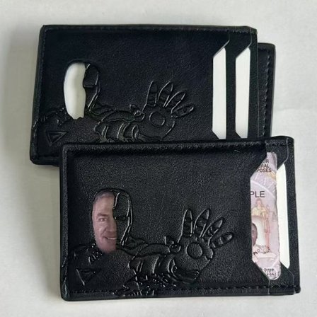 Kreativ flaggermus ID-kortholder Personlig PU-skinnkortlomme