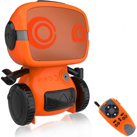 Smart robotleketøy for barn, interaktiv fjernkontroll kjæledyr med walkie talkie og trådløs RC programmeringsmodus for gutter og jenter pedagogisk 