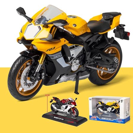 1:12 Yzf R1 Motorsykkelmodell Die Cast Alloy Toy Motorsykkel Motorsykkel Racing Bilmodeller Biler Leker For Barn Samleobjekt