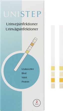 Unistep Urinvejsinfektionstest 2 stk., Medicin & Pleje, Hjemmetests, Urinvejsinfektion