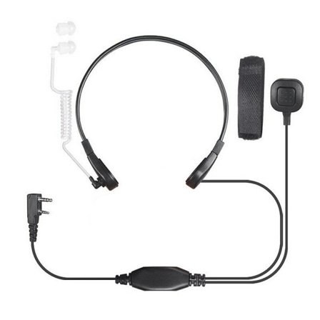Mikrofon Heavy Duty U94 PTT Nakke Hals Mic Earpiece Radio Nato Tactical Headset