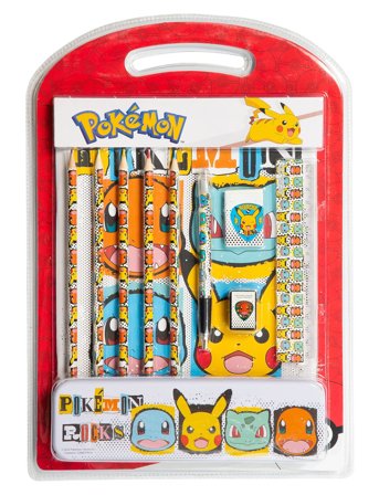 Pokemon Pokemon Stationery Set W Pencil Case - Multi/patterned - ONE SIZE