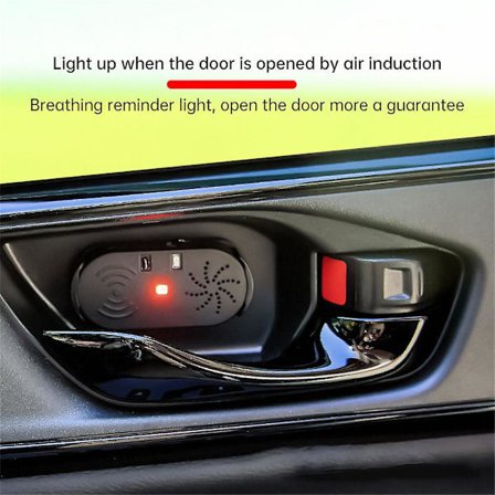 3 st Smart Sensor Alarm Bil Dörröppning Anti-kollisions Enhet Röstmeddelanden Bil Dörröppning Påminnelse Alarm Indikator
