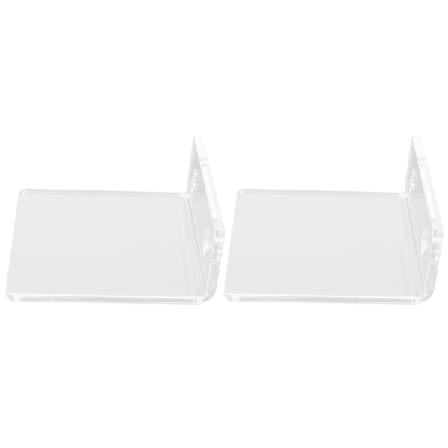 Klar Akryl Skyltställ i Stolpstil, Lättviktig Flytande Hylla för Sofistikerad Presentation, Reptålig och Hög Lastkapacitet