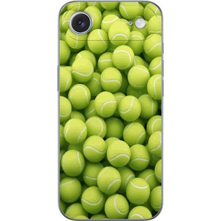 Yhteensopiva Puhelinkuori Apple Apple iPhone 17 Air Vihreiden tennispallojen kuvio korkealla tarkkuudella, urheilullinen motiivi toistettavalla tekstu
