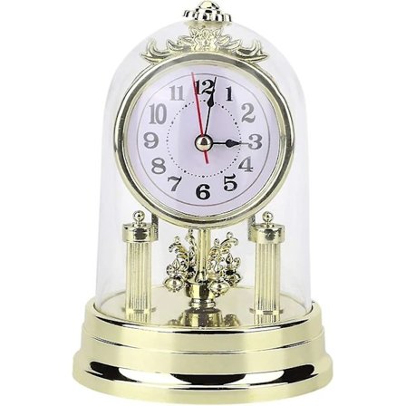 Bordure, Europæisk Retro Stil Stue Ur, Digitalt Vækkeur, Antikt Stille Bordur0 - du