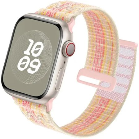 Sportrem för Apple Watch Band 44 mm 40 mm 49 mm 45 mm 41 mm 42 mm 38 mm Nylon Correa iwatch ultra 2 Series 9 8 se 7 6 5 4 3