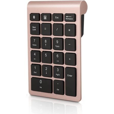 Bluetooth Nummertastatur, 22 Taster Nummertastatur med genvejstaster, 10 Taster Bærbar Finansiel Regnskabs Trådløs Nummertastatur