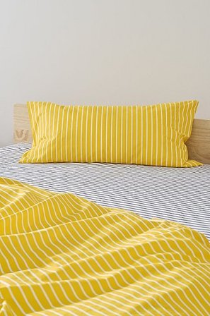 Jotex - Tyynyliina 50x90 Cm Orgaaninen Keltainen/valkoinen Keltainen/valkoinen - SIMA - Osta Tyynyliinat Jotex