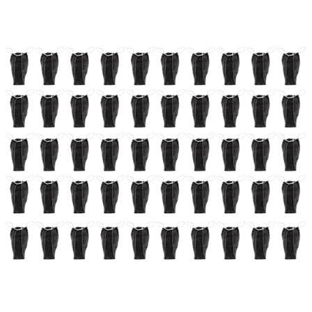 50 stk. engangs trusser til kvinder, sorte, ikke-vævet stof til SPA-rejser, massage, solbadning