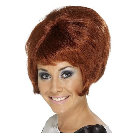 Smiffys Dam/Kvinnor 60-tals Bikupa Peruk One Size Auburn
