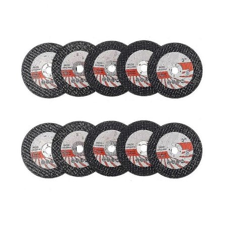 10 stk. 75 mm mini skæreskive cirkulær harpiks slibeskive