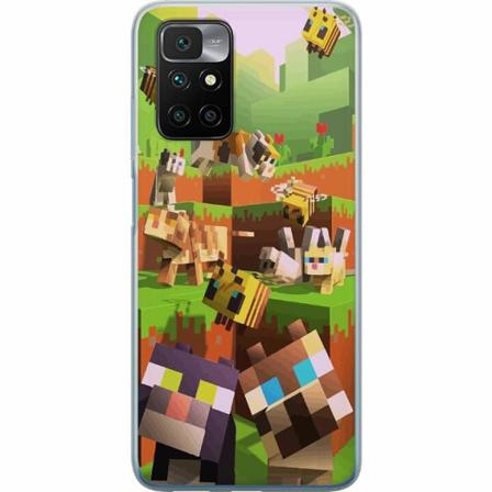 Xiaomi Redmi 10 Genomskinligt Skal Minecraft
