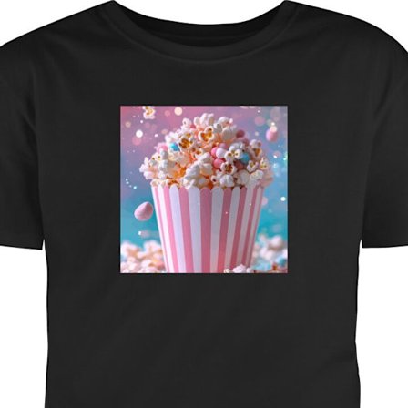 Barn T-shirt Popcorn bucket retro bio snacks rolig figur