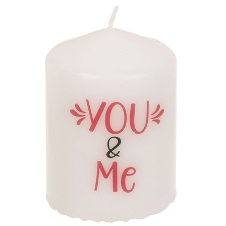 Valkoinen Kynttilä Blokki You & Me