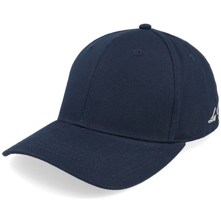 Les Deux - Blau Adjustable Cap - Crew Organic Baseball Cap Dark Navy Adjustable @ Hatstore