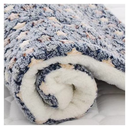 Tjocka Pet Bed Mat Mjuk Bekväm Pet Flanell Filt Winter Warming Pet Pad Blue Background